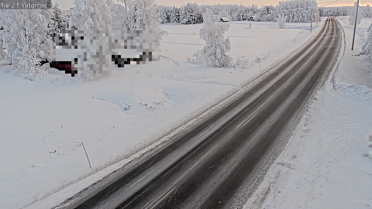Weather Camera Image Road 21 Ylitornio, Tornio, Lappi