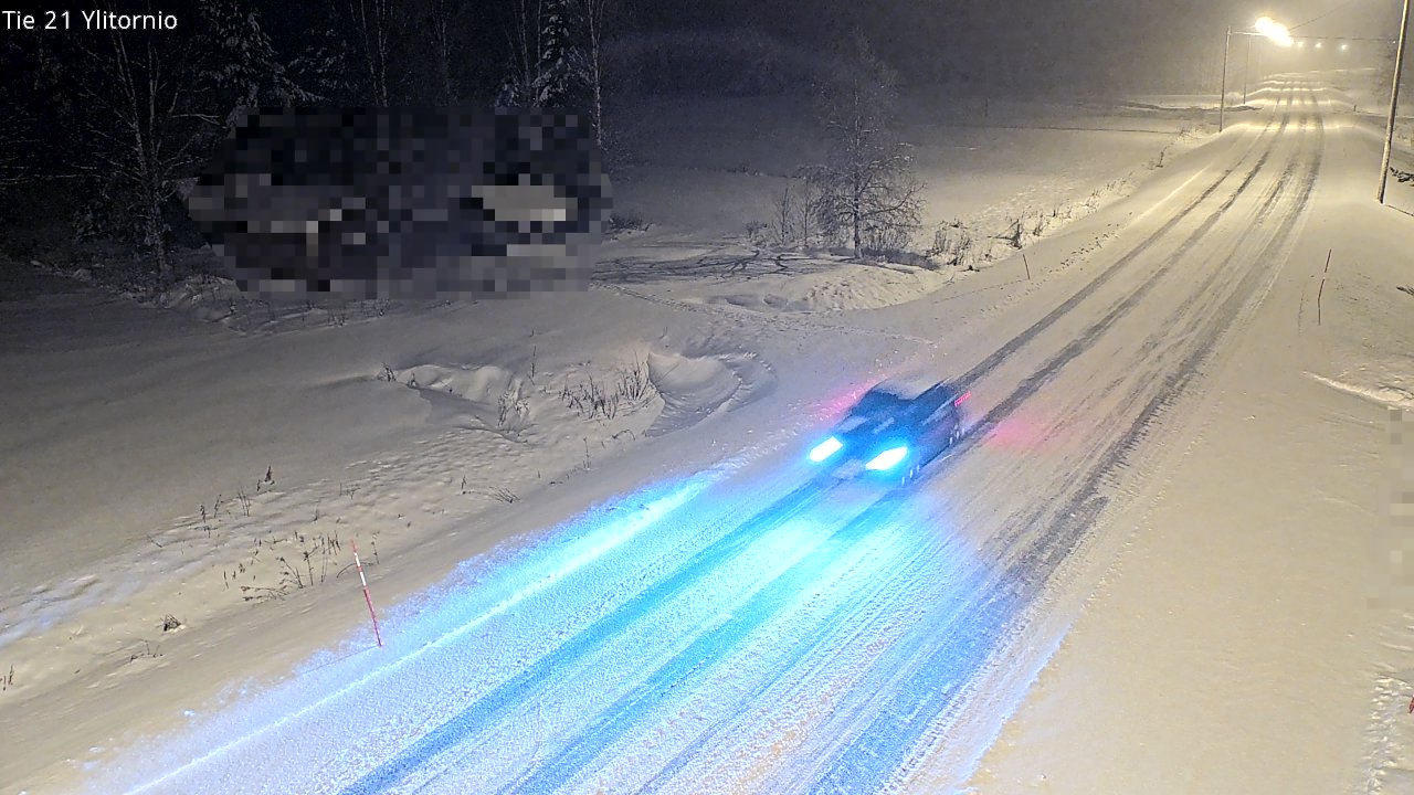 Weather Camera Image Väg 21 Övertorneå, Tornio, Lappi