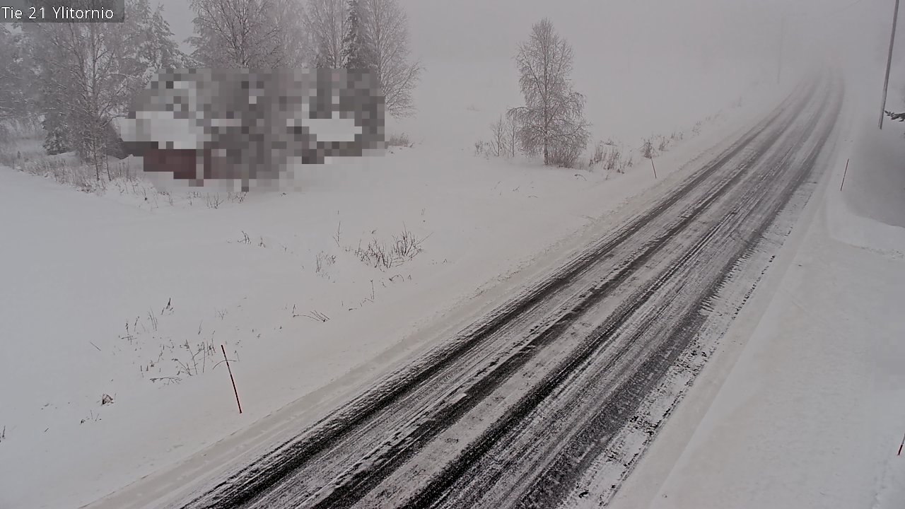 Weather Camera Image Väg 21 Övertorneå, Tornio, Lappi