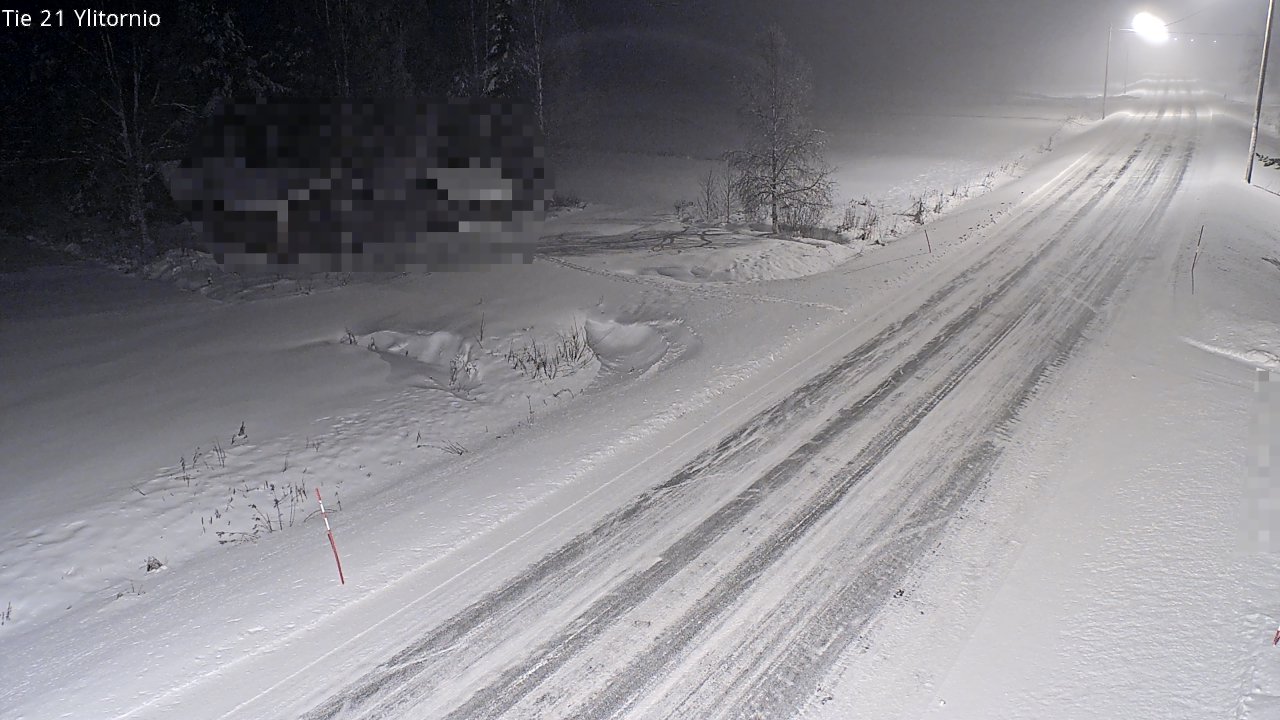 Weather Camera Image Väg 21 Övertorneå, Tornio, Lappi