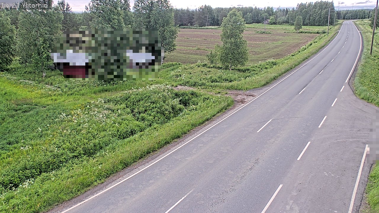 Weather Camera Image Väg 21 Övertorneå, Tornio, Lappi