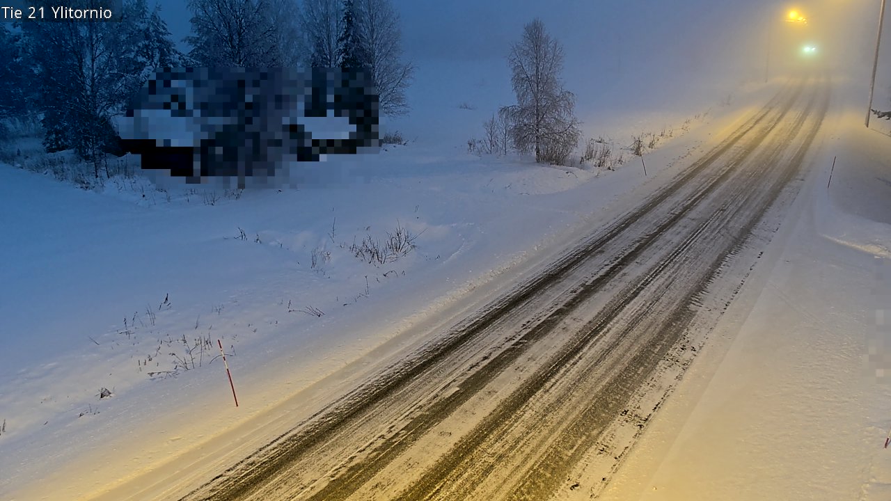 Weather Camera Image Road 21 Ylitornio, Tornio, Lappi