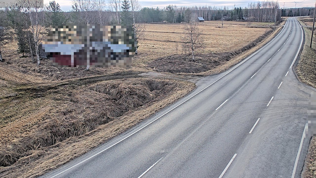Weather Camera Image Väg 21 Övertorneå, Tornio, Lappi