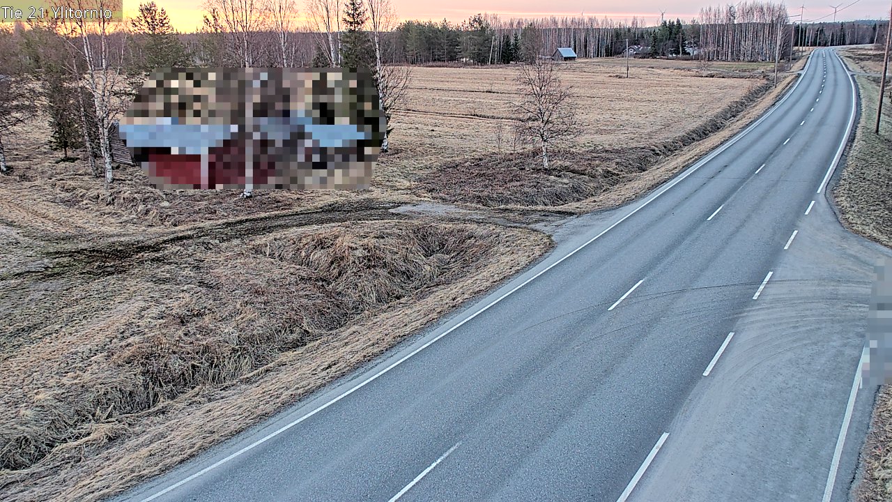 Weather Camera Image Väg 21 Övertorneå, Tornio, Lappi