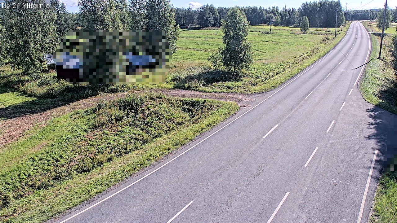 Weather Camera Image Väg 21 Övertorneå, Tornio, Lappi