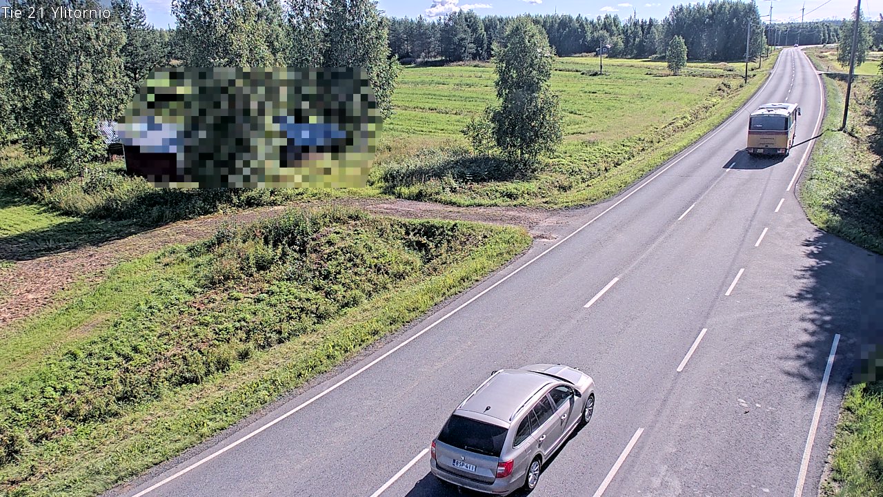 Weather Camera Image Väg 21 Övertorneå, Tornio, Lappi