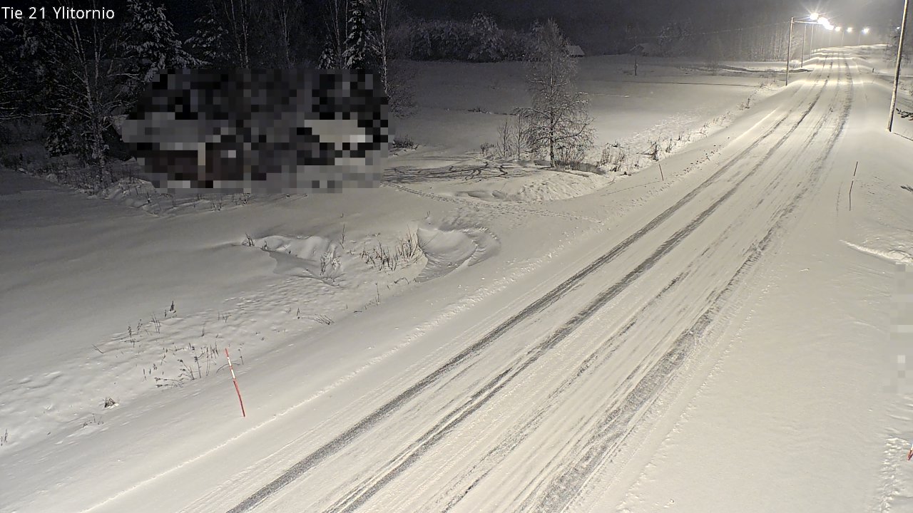 Weather Camera Image Väg 21 Övertorneå, Tornio, Lappi