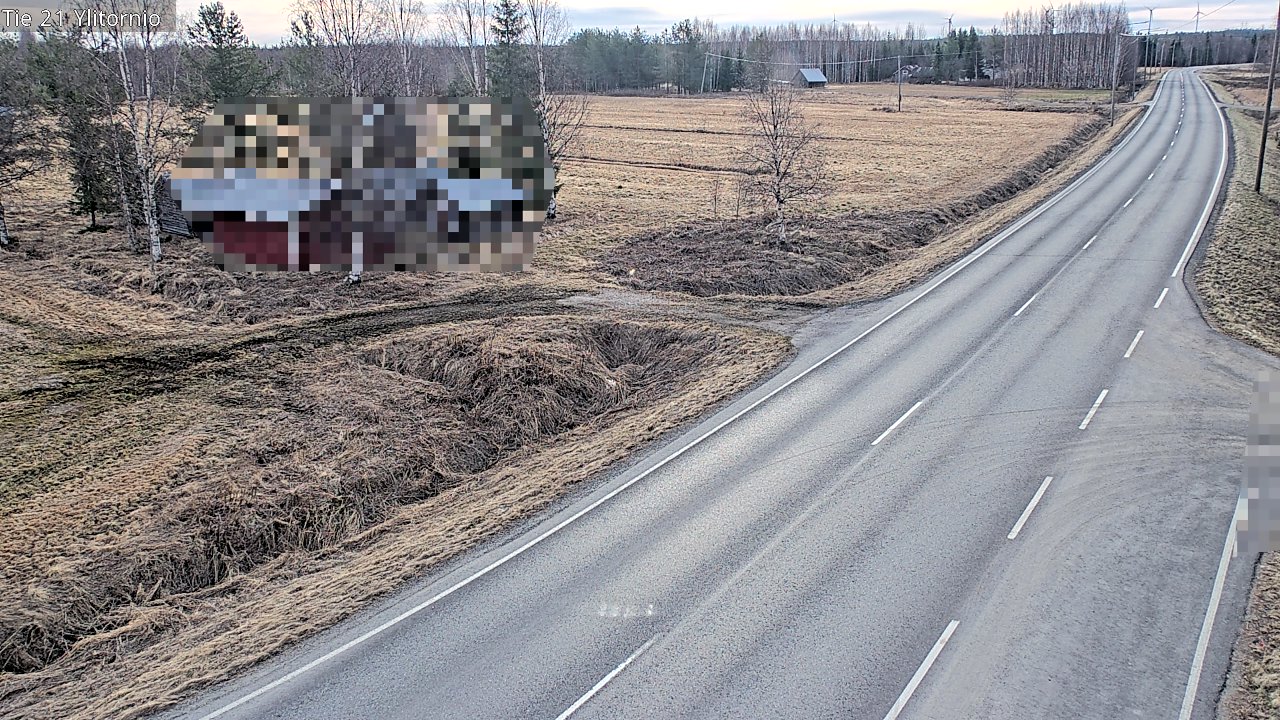 Weather Camera Image Väg 21 Övertorneå, Tornio, Lappi