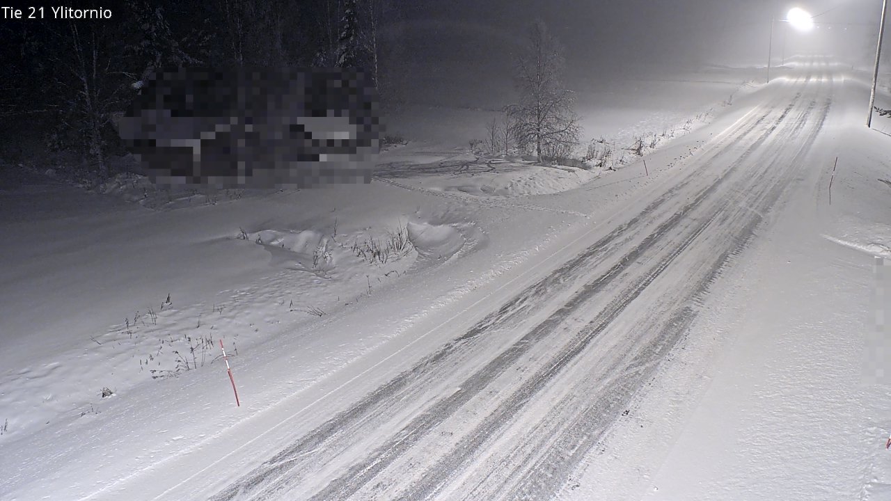 Weather Camera Image Väg 21 Övertorneå, Tornio, Lappi