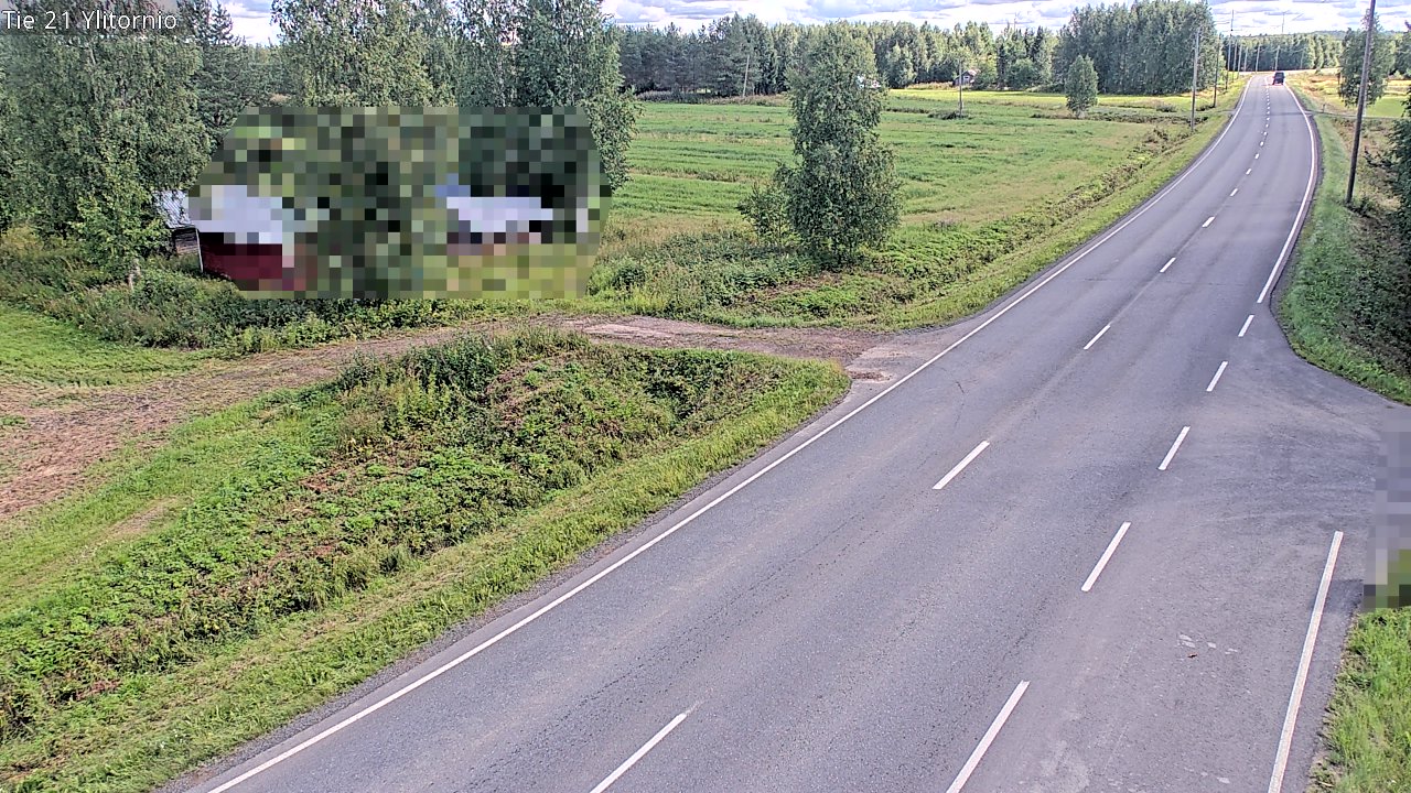 Weather Camera Image Väg 21 Övertorneå, Tornio, Lappi