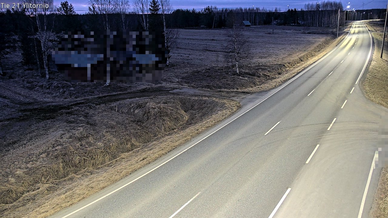 Weather Camera Image Väg 21 Övertorneå, Tornio, Lappi