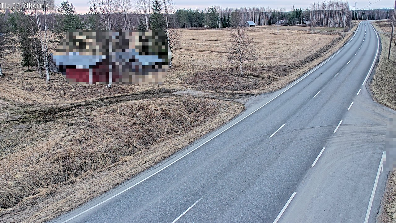 Weather Camera Image Väg 21 Övertorneå, Tornio, Lappi
