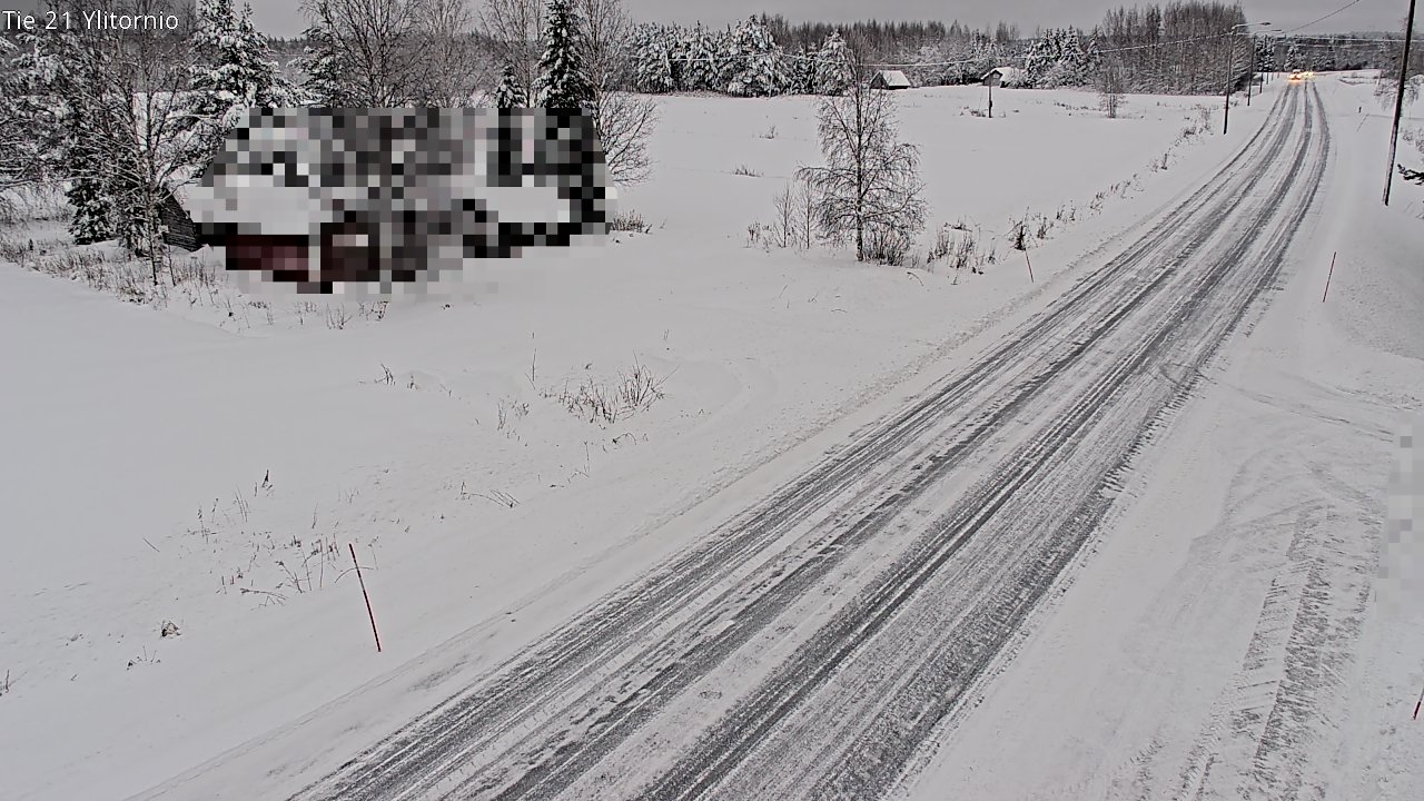 Weather Camera Image Väg 21 Övertorneå, Tornio, Lappi