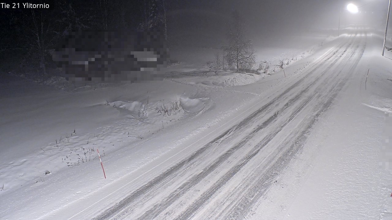 Weather Camera Image Väg 21 Övertorneå, Tornio, Lappi