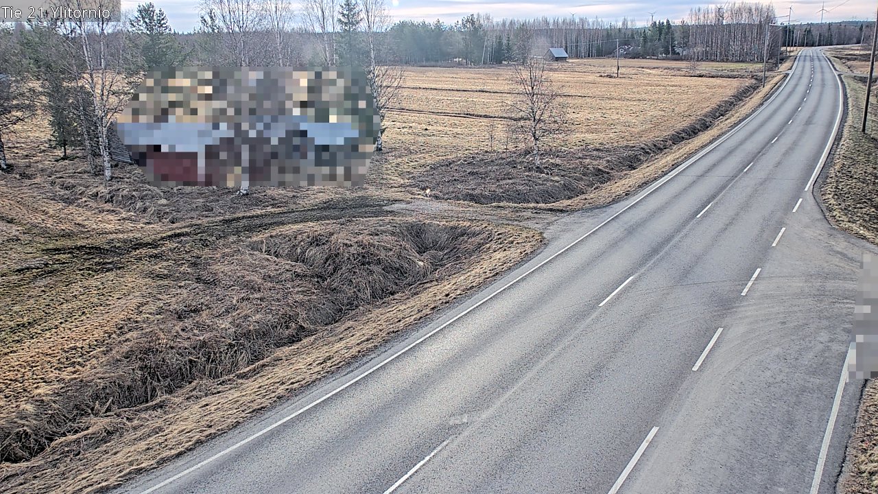 Weather Camera Image Väg 21 Övertorneå, Tornio, Lappi