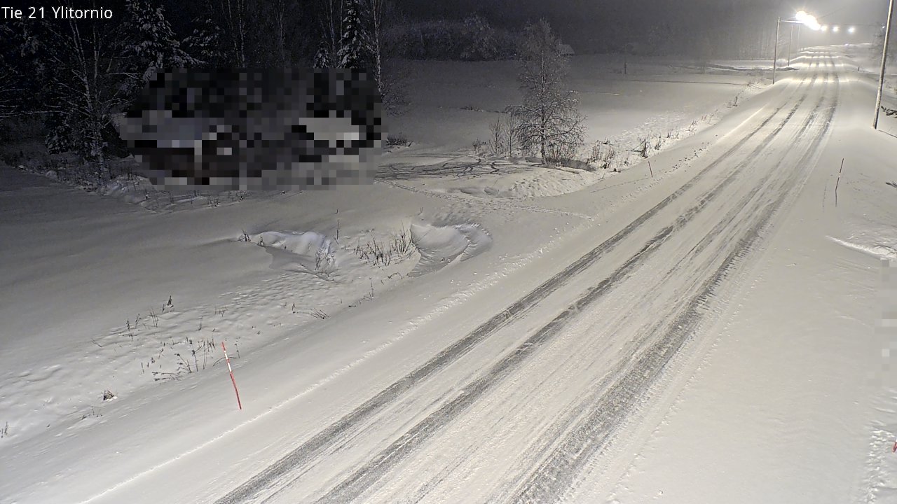Weather Camera Image Väg 21 Övertorneå, Tornio, Lappi
