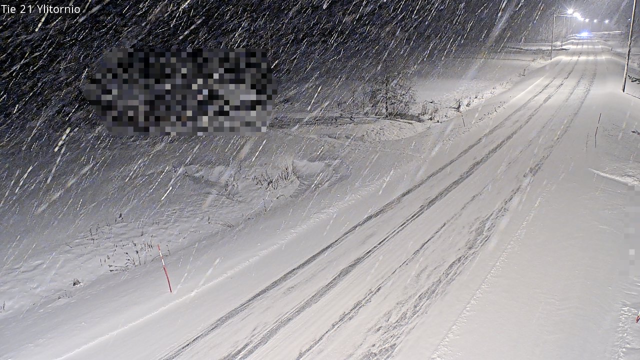 Weather Camera Image Väg 21 Övertorneå, Tornio, Lappi