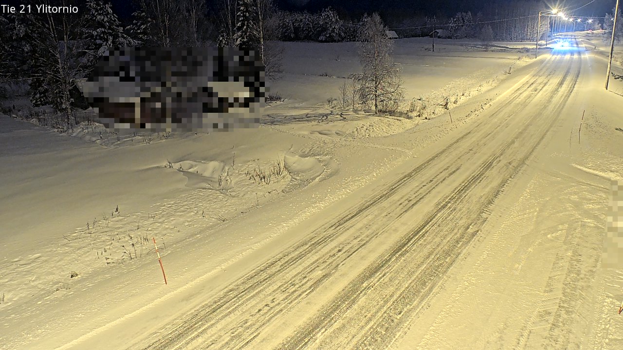 Weather Camera Image Väg 21 Övertorneå, Tornio, Lappi