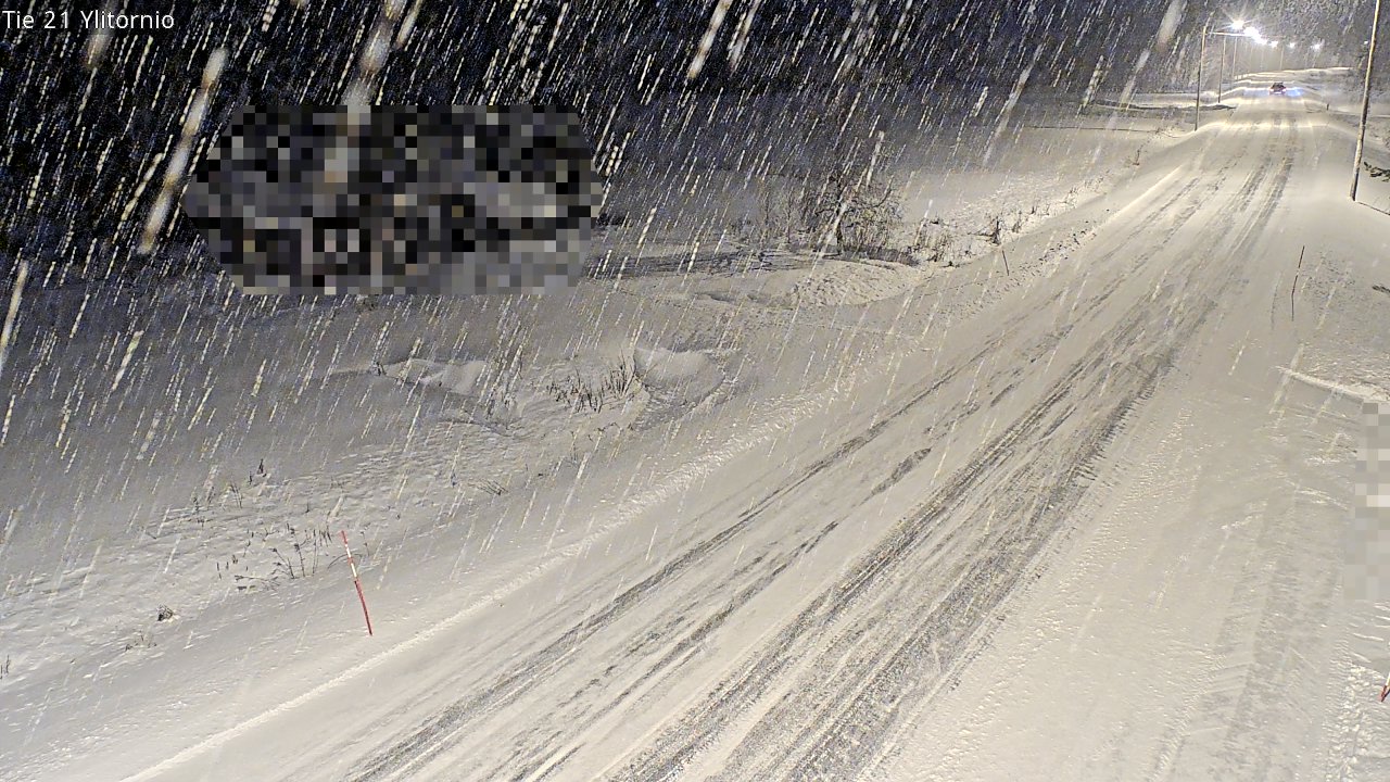 Weather Camera Image Väg 21 Övertorneå, Tornio, Lappi