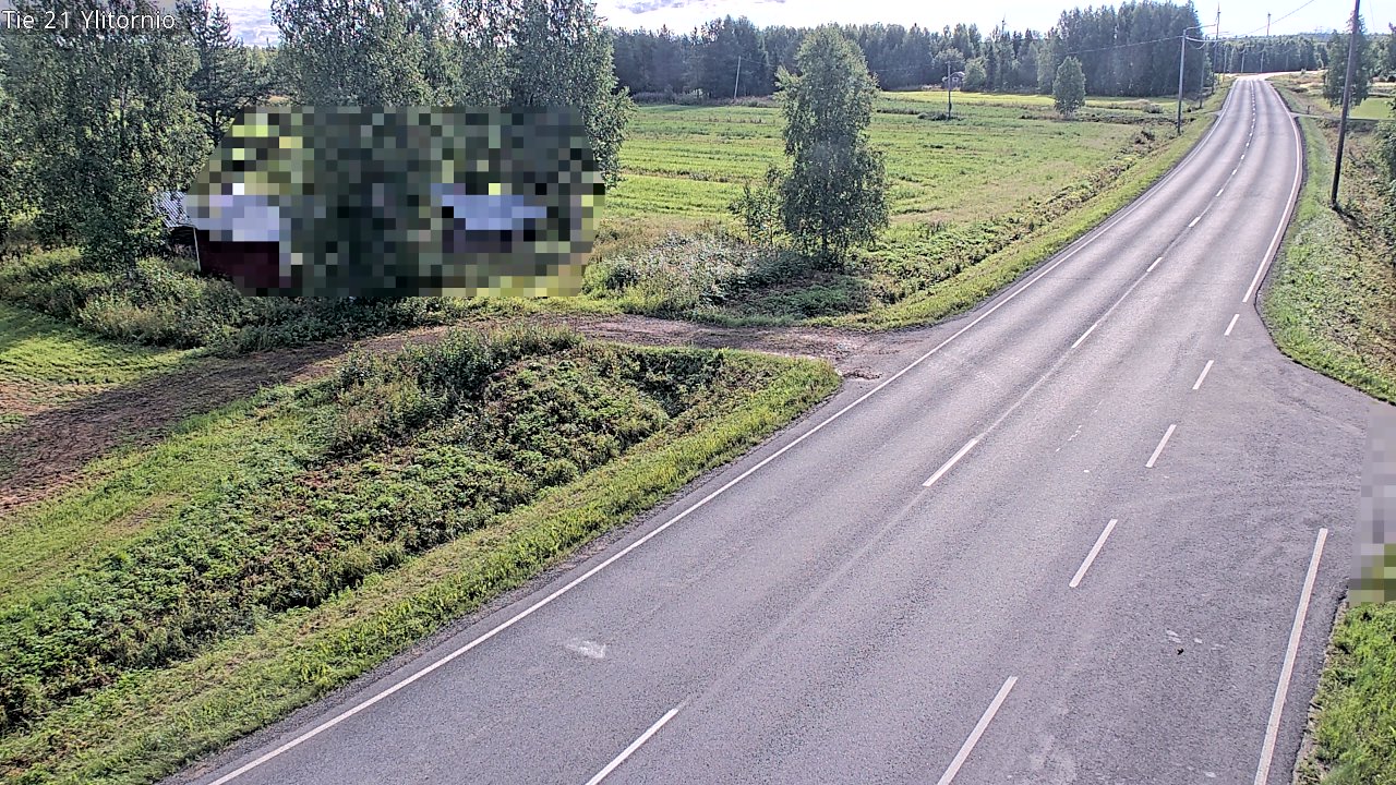 Weather Camera Image Väg 21 Övertorneå, Tornio, Lappi