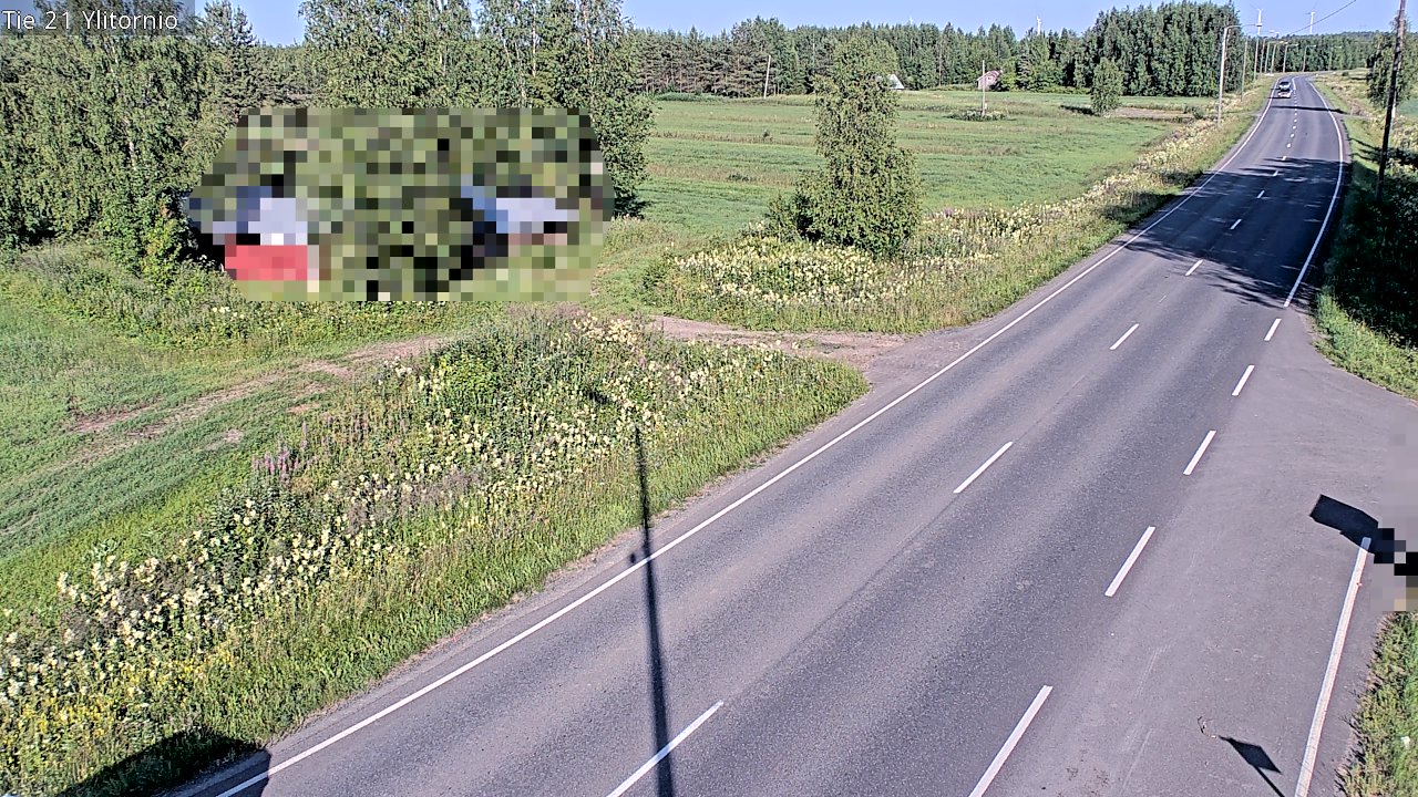 Weather Camera Image Väg 21 Övertorneå, Tornio, Lappi