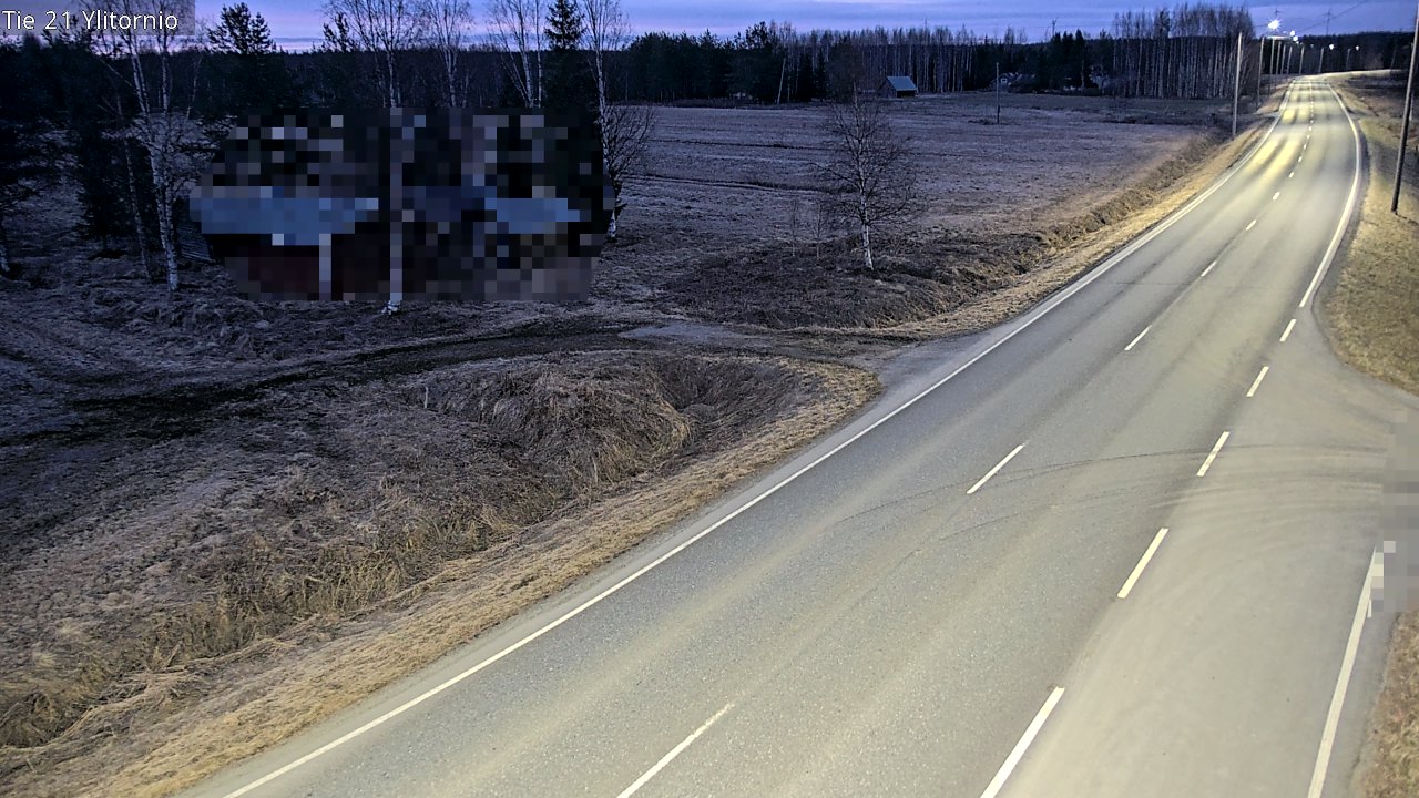 Weather Camera Image Väg 21 Övertorneå, Tornio, Lappi