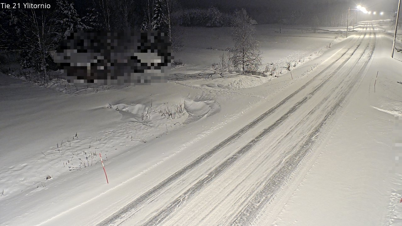 Weather Camera Image Väg 21 Övertorneå, Tornio, Lappi