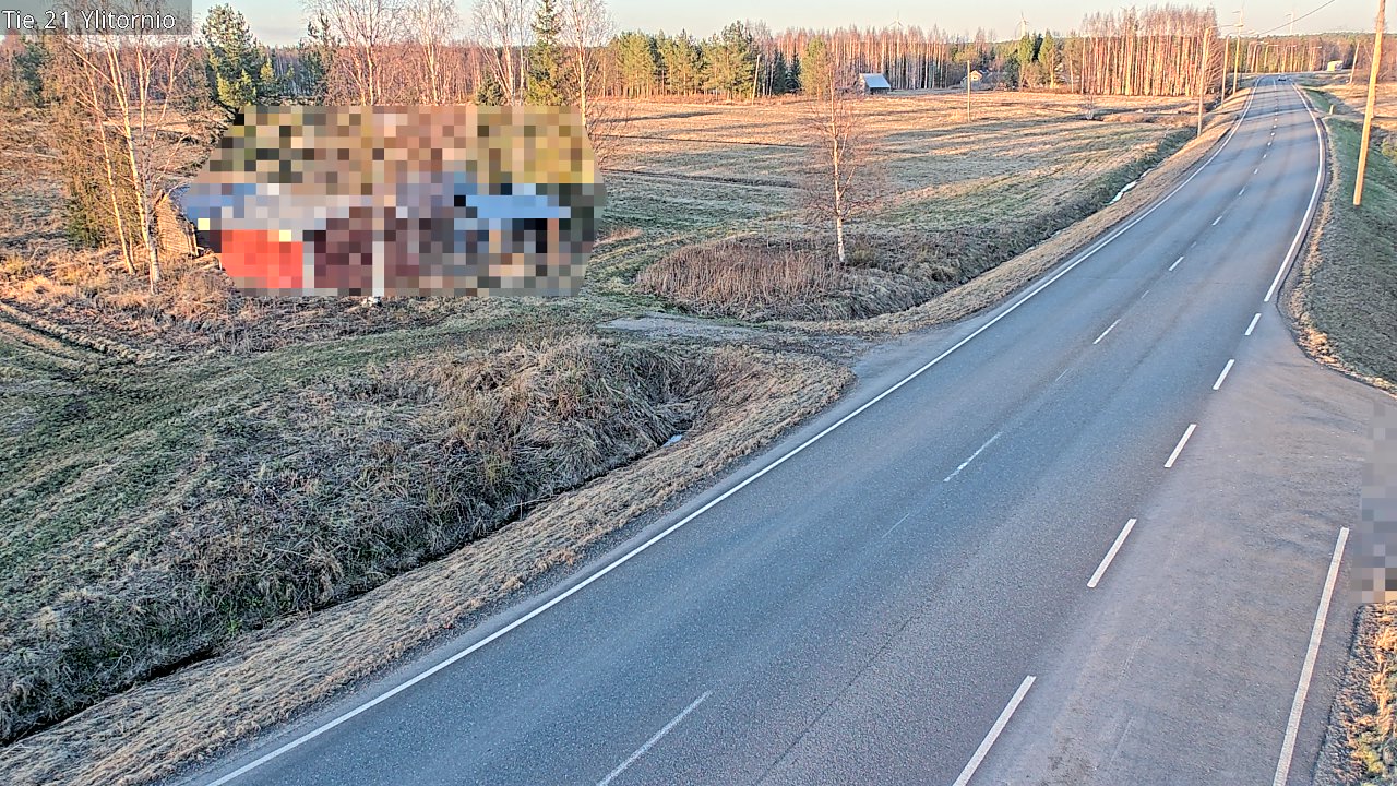 Weather Camera Image Väg 21 Övertorneå, Tornio, Lappi