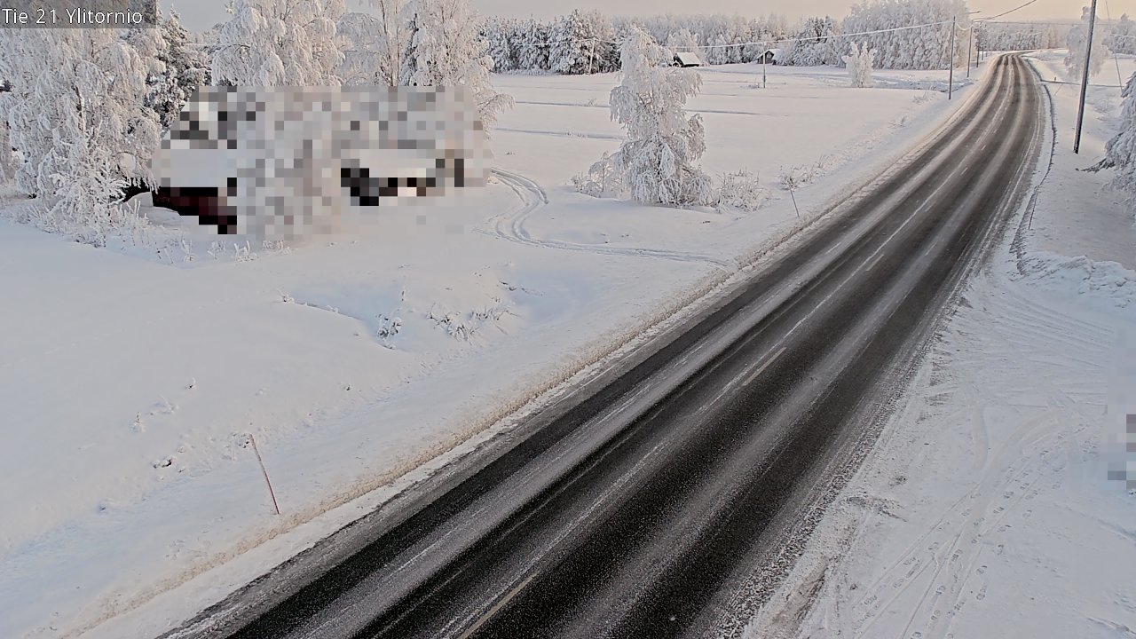 Weather Camera Image Road 21 Ylitornio, Tornio, Lappi