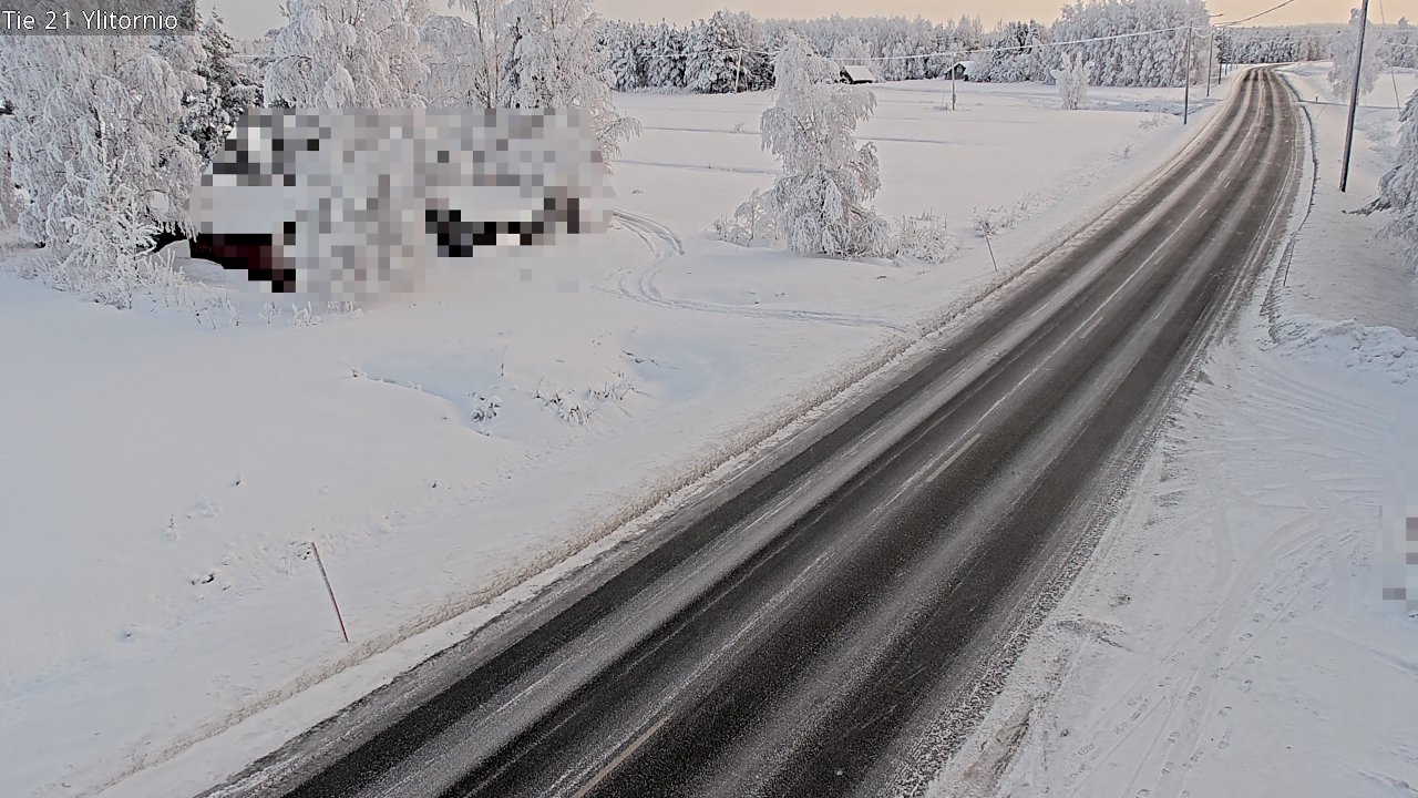 Weather Camera Image Road 21 Ylitornio, Tornio, Lappi