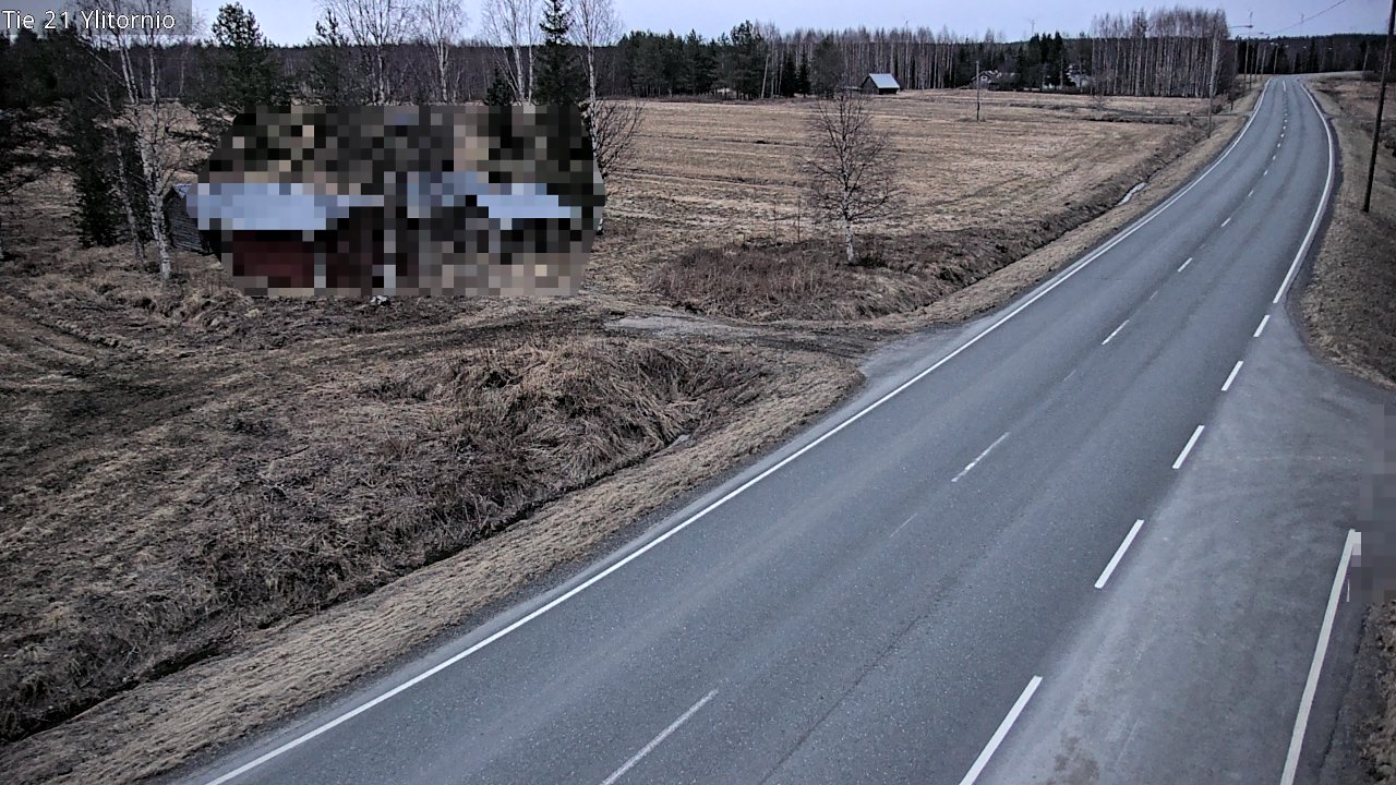 Weather Camera Image Väg 21 Övertorneå, Tornio, Lappi