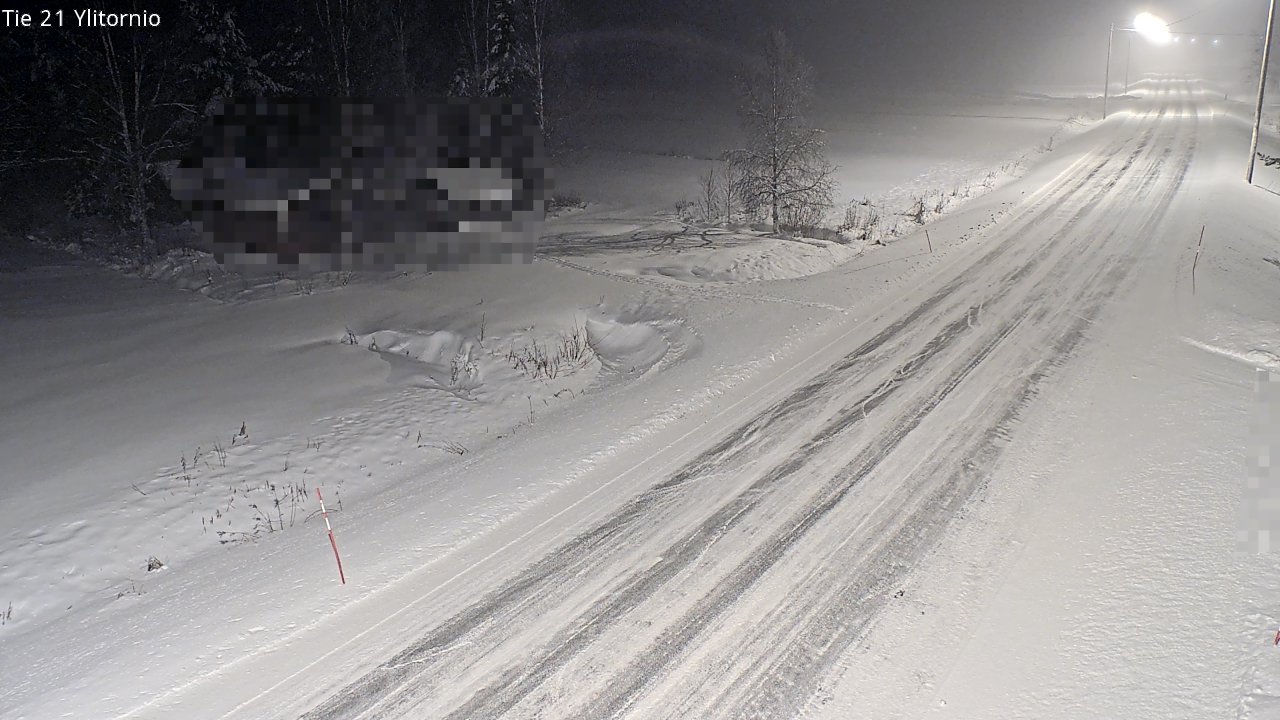 Weather Camera Image Väg 21 Övertorneå, Tornio, Lappi
