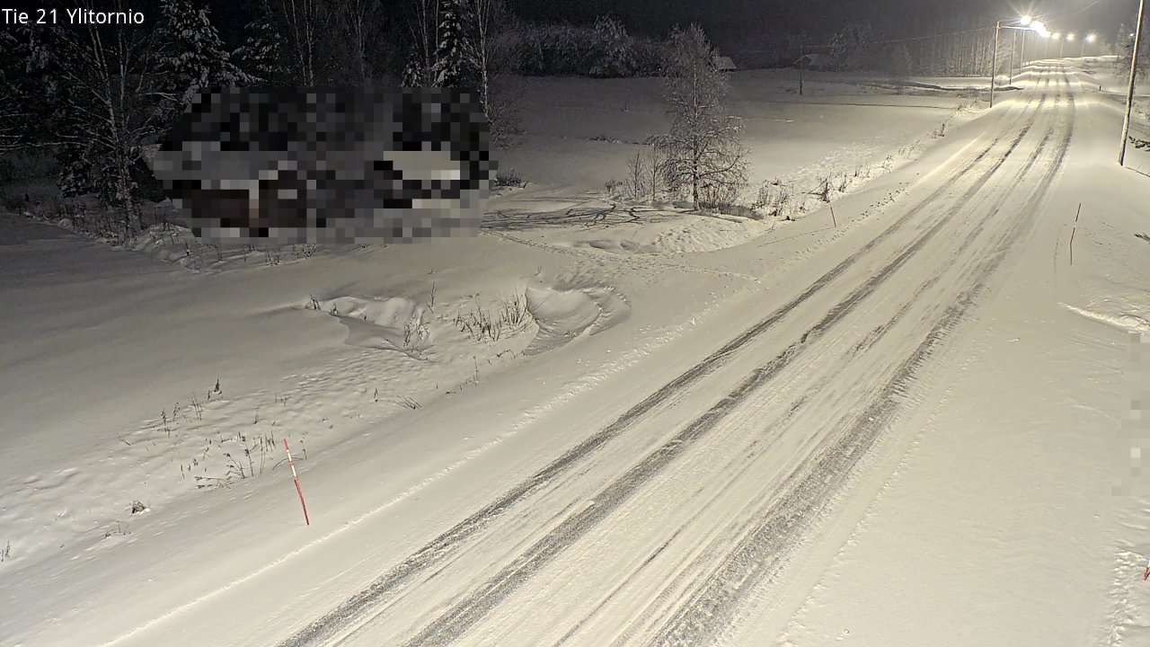 Weather Camera Image Väg 21 Övertorneå, Tornio, Lappi