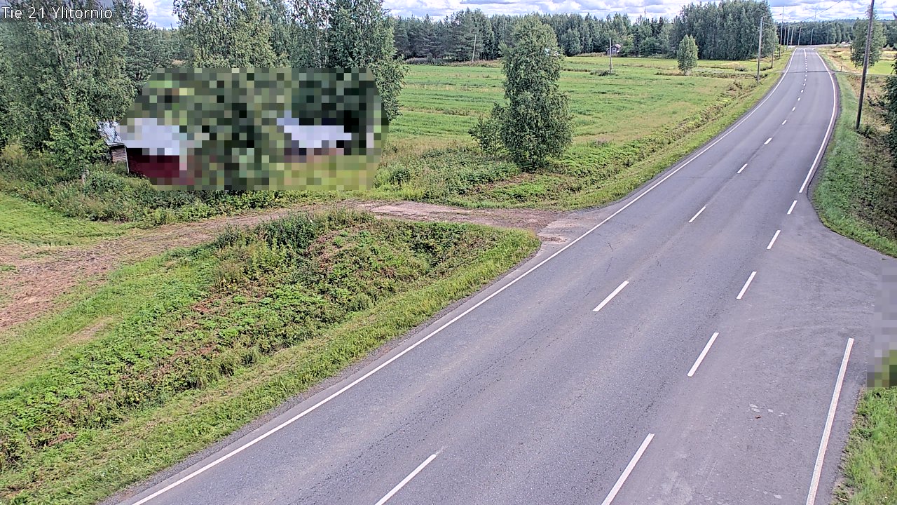 Weather Camera Image Väg 21 Övertorneå, Tornio, Lappi