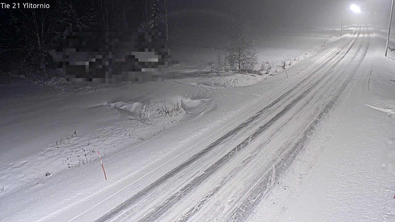 Weather Camera Image Väg 21 Övertorneå, Tornio, Lappi