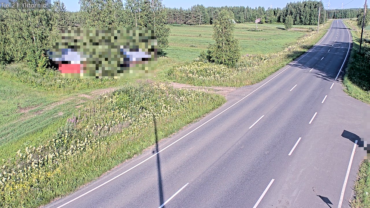 Weather Camera Image Väg 21 Övertorneå, Tornio, Lappi