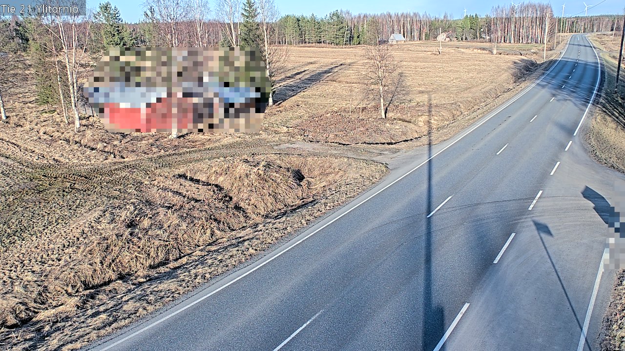 Weather Camera Image Väg 21 Övertorneå, Tornio, Lappi