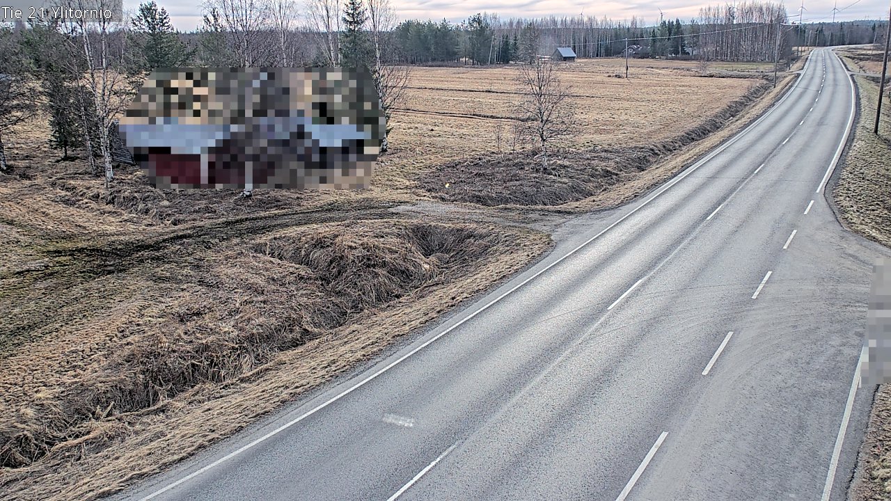 Weather Camera Image Väg 21 Övertorneå, Tornio, Lappi