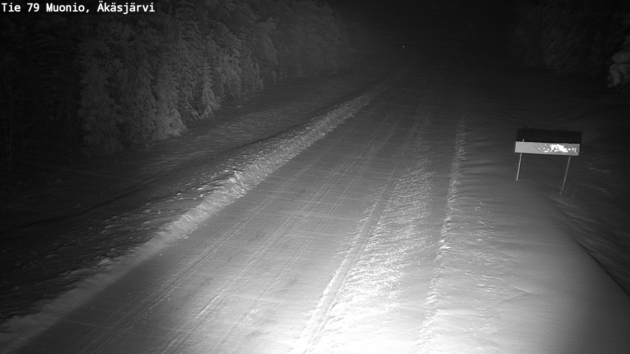Weather Camera Image Väg 79 Muonio, Äkäsjärvi, Muonio, Lappi
