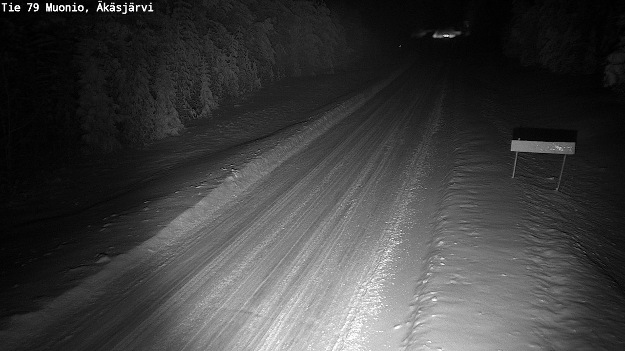Weather Camera Image Väg 79 Muonio, Äkäsjärvi, Muonio, Lappi