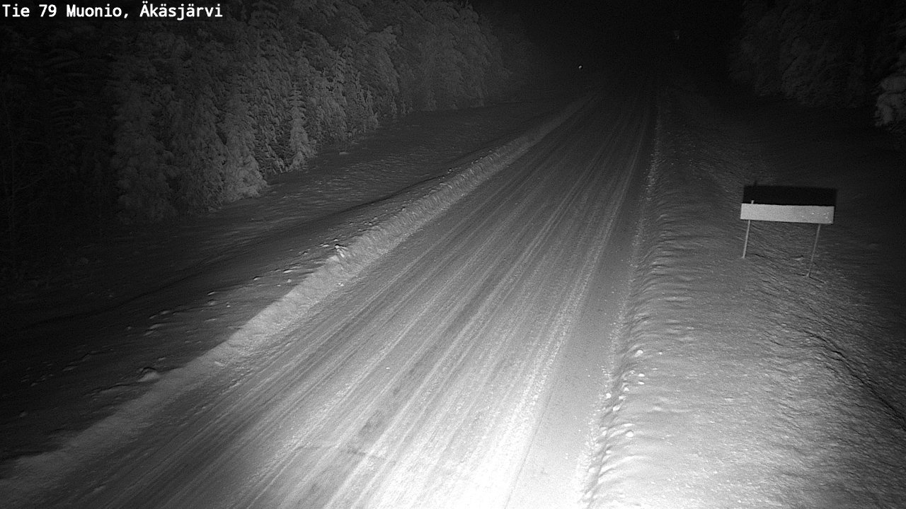 Weather Camera Image Väg 79 Muonio, Äkäsjärvi, Muonio, Lappi