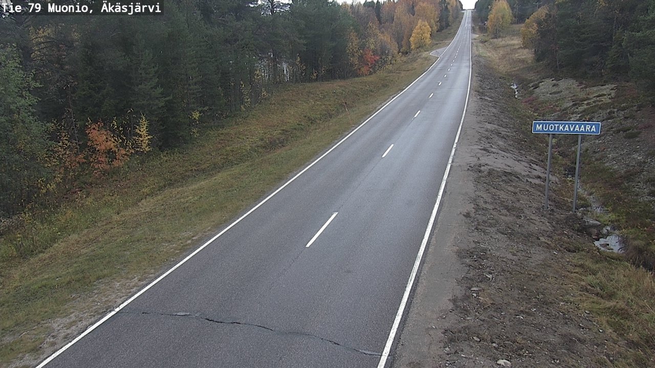 Weather Camera Image Väg 79 Muonio, Äkäsjärvi, Muonio, Lappi