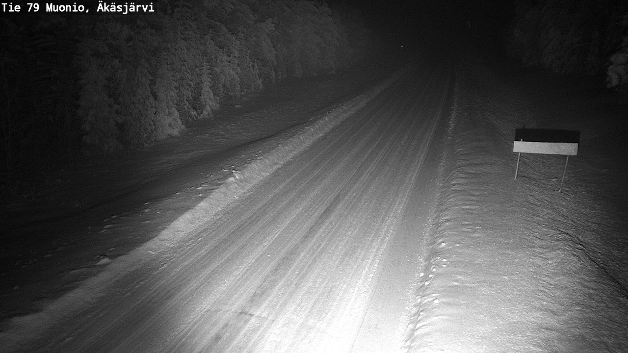 Weather Camera Image Väg 79 Muonio, Äkäsjärvi, Muonio, Lappi