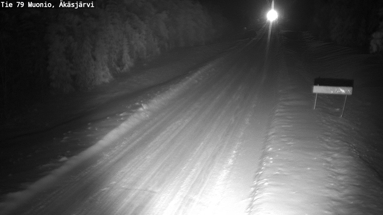 Weather Camera Image Väg 79 Muonio, Äkäsjärvi, Muonio, Lappi