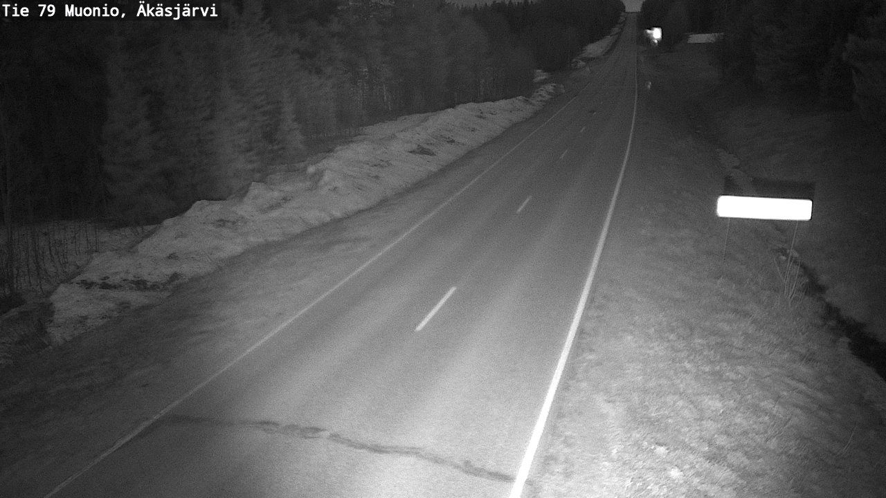 Weather Camera Image Road 79 Muonio, Äkäsjärvi, Muonio, Lappi