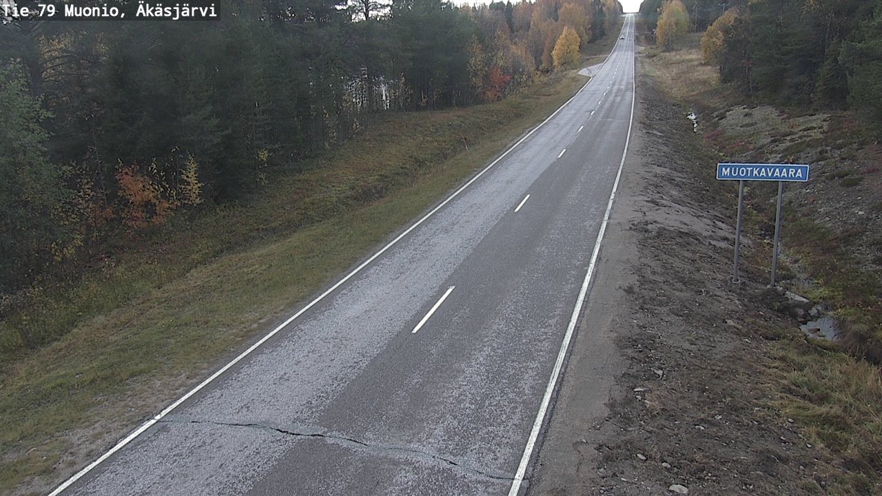 Weather Camera Image Väg 79 Muonio, Äkäsjärvi, Muonio, Lappi