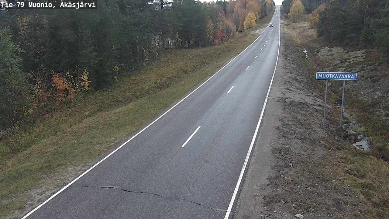 Weather Camera Image Väg 79 Muonio, Äkäsjärvi, Muonio, Lappi
