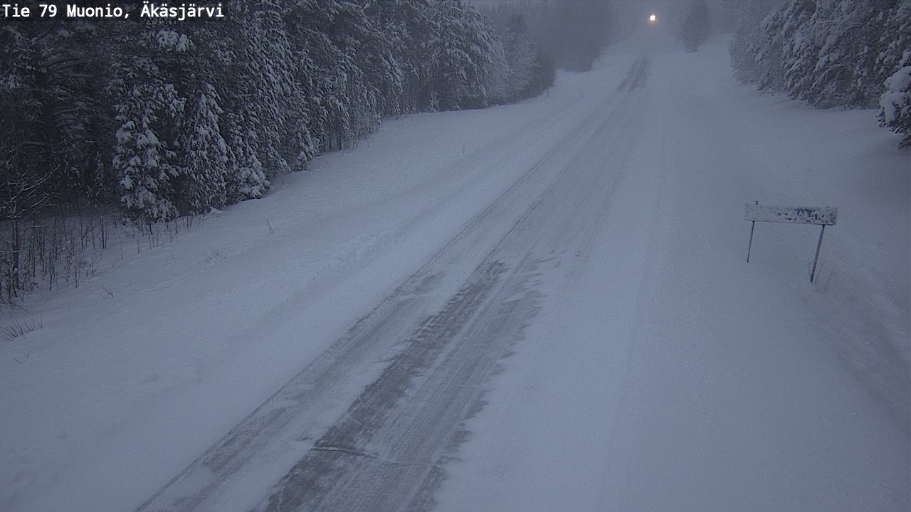 Weather Camera Image Väg 79 Muonio, Äkäsjärvi, Muonio, Lappi