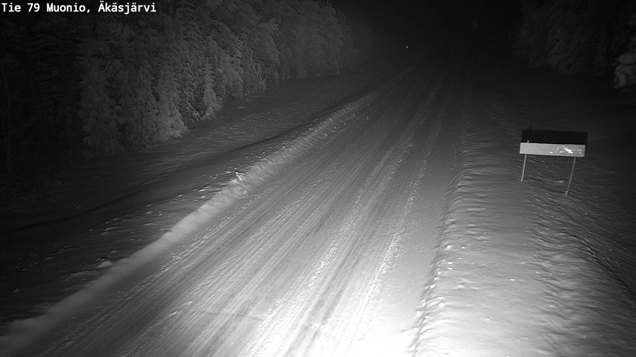 Weather Camera Image Väg 79 Muonio, Äkäsjärvi, Muonio, Lappi