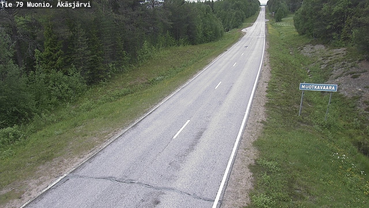 Weather Camera Image Väg 79 Muonio, Äkäsjärvi, Muonio, Lappi